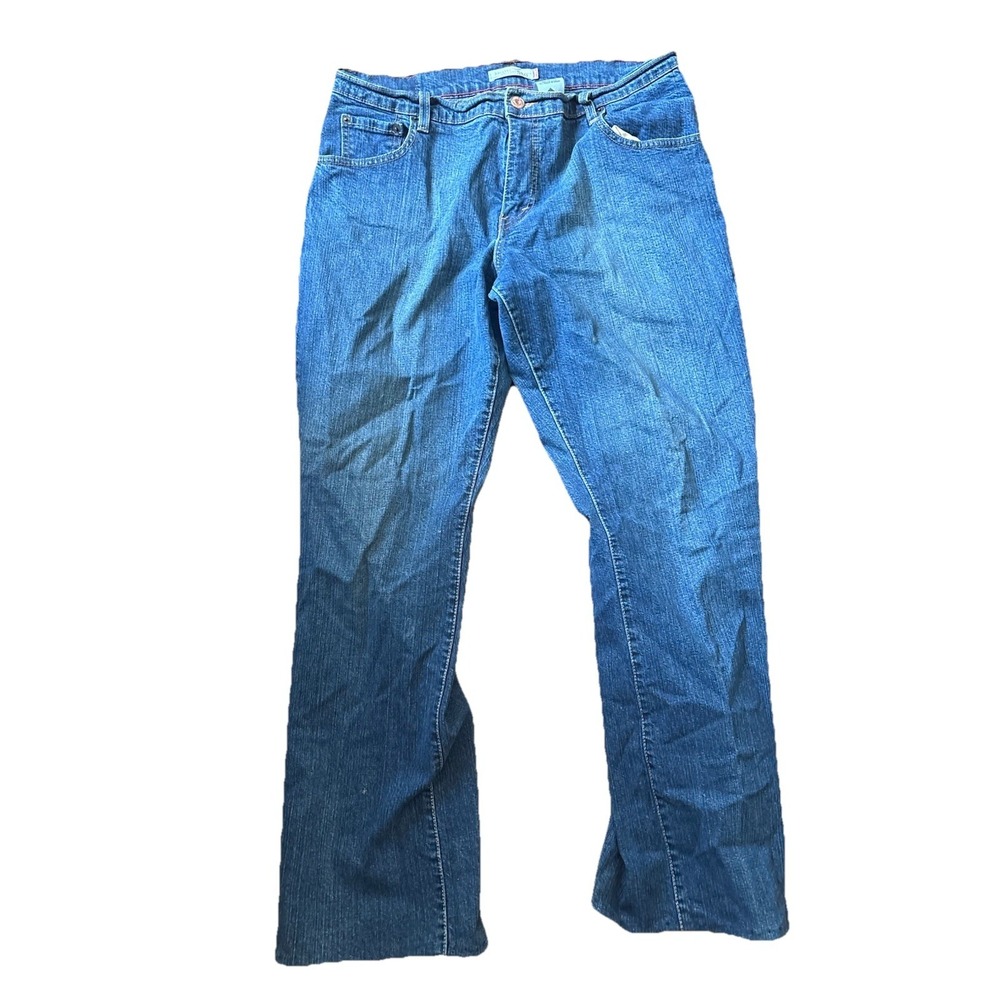 Levi 550 Classic Relaxed Boot Cut Women's Dark Wash Jeans Size 12L